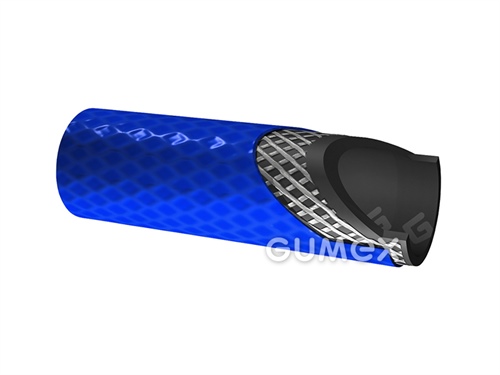 Tlaková hadica na vzduch pre ručné náradie CX AIR, 6/10,5mm, 18bar, extra flexibilná, PVC/PVC, -15°C/+60°C, modrá